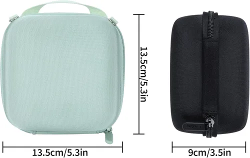 Vista 8 de Lebakort Funda de almacenamiento compatible con cámara instantánea Fujifilm Instax Mini 12/11 (funda rosa rubor)