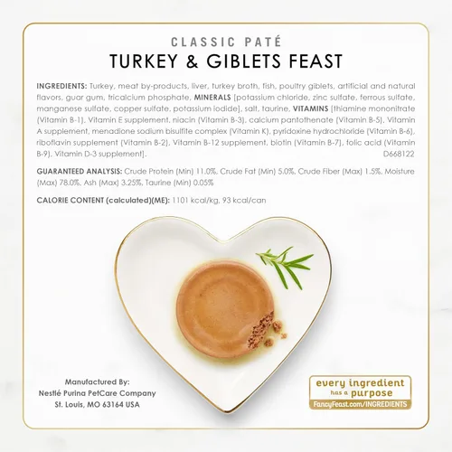 Vista 7 de Fancy Feast Poultry and Beef Feast Classic Pate Collection - Paquete variado de alimentos húmedos para gatos, sin granos, (paquete de 30), latas