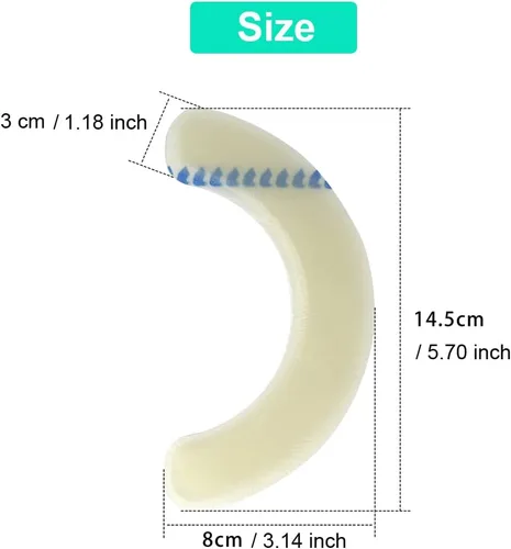 Vista 4 de 20 piezas de suministros de ostomía, tiras de barrera de ostomía elásticas para bolsas de colostomía