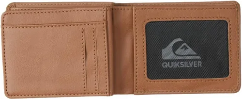 Vista 3 de Quiksilver Billeteras Mack para hombre, Dimensiones Mediano 4.5' 3.5' h 12w x 9h cm, Natural