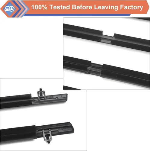 Vista 5 de ZONFANT 4 unidades de cinturón de sellado para ventana de puerta exterior de automóvil compatible con Honda Vehicle Civic 2006-2011, repuesto
