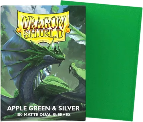 Vista 4 de Dragon Shield Fundas para tarjetas de tamaño estándar doble mate 100 unidades - Fundas TCG suaves y resistentes - Compatible con Pokemon, One