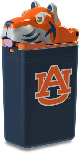 FUNTOPS Botella de agua reutilizable | Botella deportiva con licencia oficial de la NCAA, sin BPA, apta para lavavajillas, mascota de Tiger Aubie,