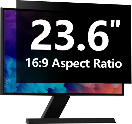 Vista 28 de Protector de pantalla de privacidad para computadora de 20 pulgadas con HP Dell Acer Asus Samsung LG y más, filtro de protección de seguridad
