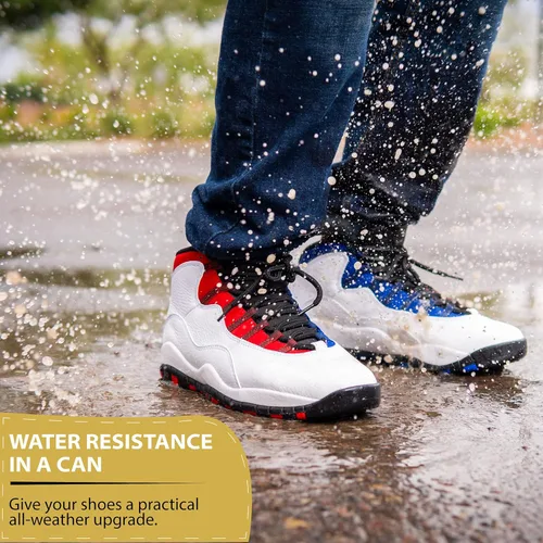 Vista 2 de Gold Standard Spray Protector de Zapatos Repelente al Agua, Impermeable para Gamuza, Cuero, Zapatillas Blancas y Botas, 5 oz
