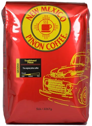 Vista 10 de New Mexico Piñon Coffee Café con sabor natural (Adobe Morning Whole Bean, 2 libras)