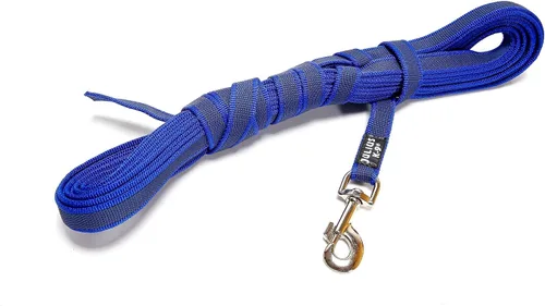 Vista 45 de Julius-K9 218GM-B-DP Correa de color y gris superagarre, ajustable, 0.551 in x 7.2 ft, azul-gris