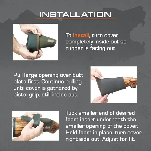 Vista 5 de Beartooth Comb Raising Kit 2.0 Mejora la precisión Neopreno Reduce el retroceso Fabricado en Estados Unidos