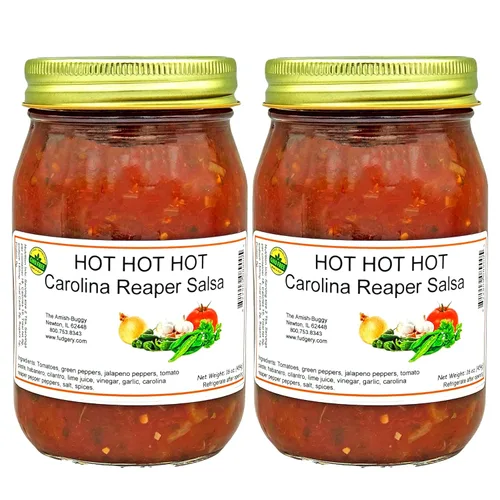 Vista 20 de Arndts Fudgery Amish Made Salsa Tarros de 2-16 onzas (manzana mediana)