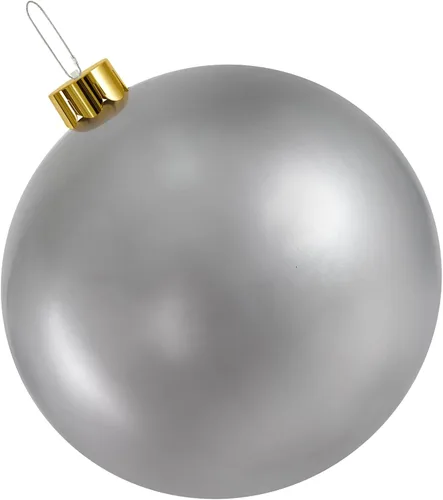 Vista 10 de Adornos inflables de Navidad, adorno navideño de gran tamaño de 18" y 25", decoraciones de bolas de Navidad para interiores y exteriores, usar como