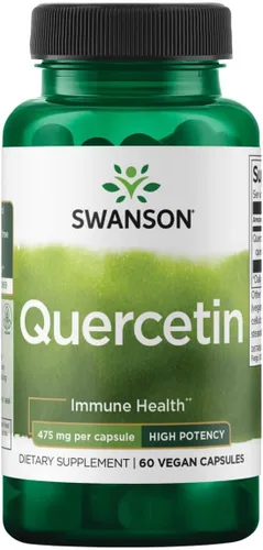 Swanson Quercetina de alta potencia - Defensa antioxidante - (60 cápsulas vegetales)