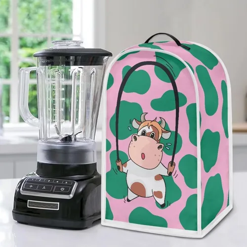 Vista 34 de Bats Moon - Cubierta de batidora de Halloween para cocina, protección de huellas dactilares para electrodomésticos, cubierta de tela impermeable