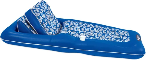 Vista 11 de Aqua Campania Ultimate 2-in-1 Pool Float Lounge – Extra Large – Inflatable Pool Floats for Adults with Adjustable Backrest & Cupholder Caddy