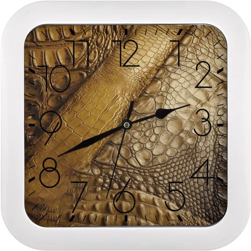 Vista 27 de 10" Square Modern Wall Clock,American Flag Skull Print Kitchen Clocks Wall Battery Operated,Silent Non Ticking Unique Funny Cute Wall Clock for