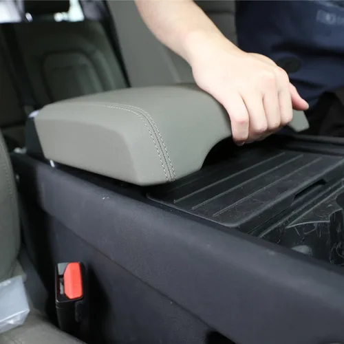 Vista 7 de Caja de almacenamiento de consola central de automóvil ABS para Land Rover Defender 110 2020-2021 (estilo 7)