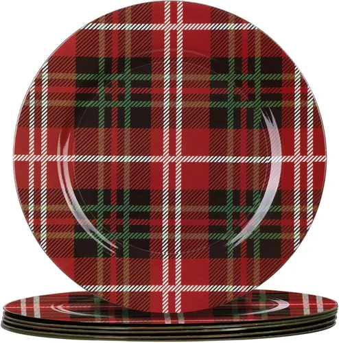 Vista 9 de MAONAME Platos base dorados de papel de aluminio, juego de 12, platos base de 13", platos base de plástico redondos para decoración de mesa, paquete