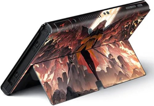 Vista 6 de PlayVital Juego completo de calcomanías protectoras para el modelo OLED de Nintendo Switch, calcomanías de vinilo personalizadas para consola Switch