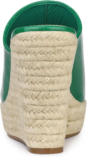 Vista 3 de Allegra K Alpargatas Sandalias de cuña para mujer