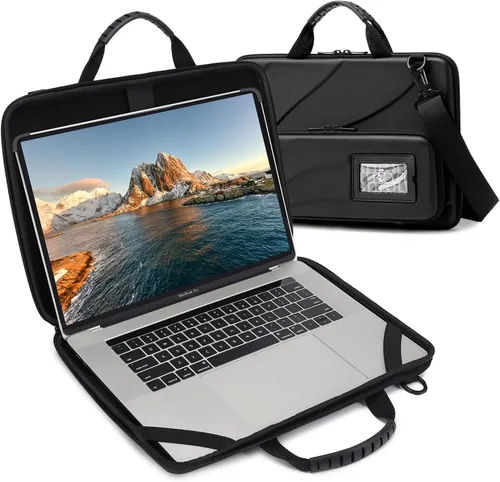 Laptop Case Hard Shell Laptop Bag for Men Women with Shoulder Strap