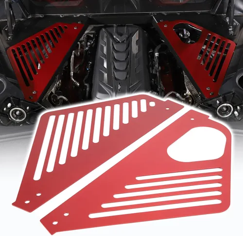 Vista 15 de Cubierta de panel de bahía de motor compatible con Chevrolet Corvette C8 2020-2023, cubiertas traseras de aleación de aluminio para motor izquierda
