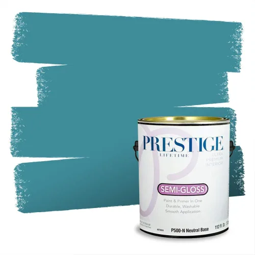 Vista 20 de Prestige Paints - Pintura exterior e imprimación en uno, 1 galón, plano, coincidencia comparable con Behr Misty Isle, P500-N-MQ5-62