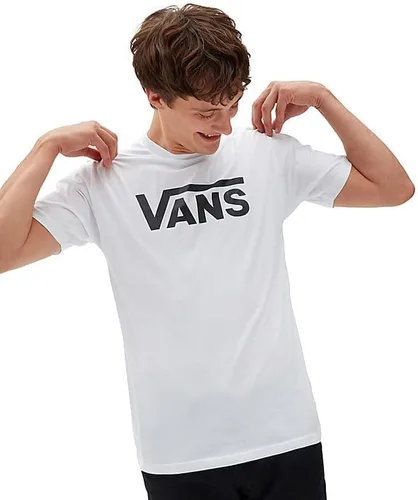 Vista 2 de Vans Camiseta clásica para hombre, (Logo clásico) Blanco