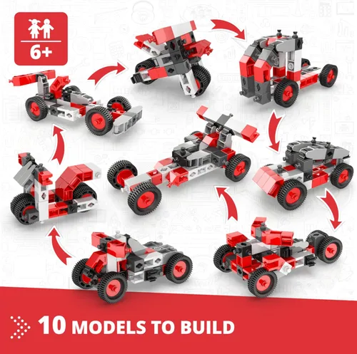 Vista 2 de Engino - Juguetes de construcción creativos, 10 juegos multimodelo, kit de ingeniería STEM, juguetes de construcción para niños de 6 años, regalos