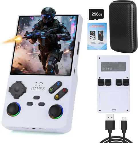 Vista 8 de 2025 New V40 Max Retro Handheld Game Console, 40000 Preloaded Games, 256GB Expandable Storage, 4 Inch IPS HD Screen, Portable Gaming Device with