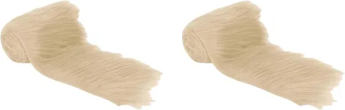 Vista 35 de FabricLA Tiras de Pelo Sintético Afelpado Verde Manzana - Pelo Artesanal para Gnomos, Cosplay y Proyectos de Bricolaje 2" X 60