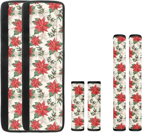 Vista 19 de DISNIMO Juego de 6 fundas navideñas para manija de puerta de refrigerador, decoración de cocina, de Papá Noel, fundas para manijas