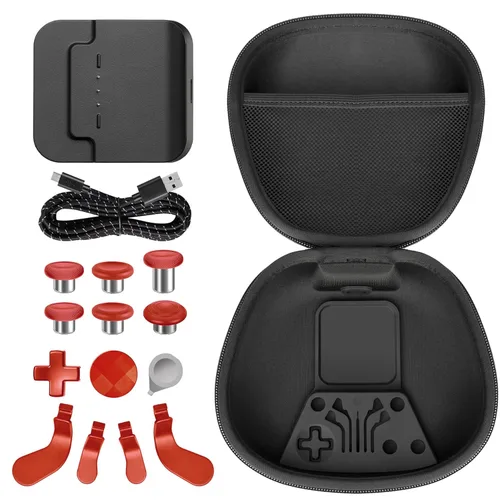 Component Pack for Xbox Elite Wireless Controller Series 2 ,Includes 1 Carrying Case 1 Controller power cord 1 Dock, 4 Paddles, 2 DPads,6