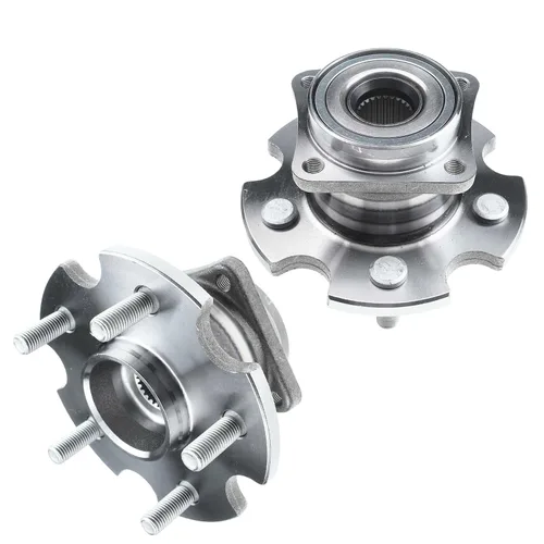 Vista 71 de Detroit Axle - 2 bujes de rodamiento de rueda traseros para Suzuki Aerio 2002-2007, Suzuki Esteem 1995-2002, 2 rodamientos de rueda completos