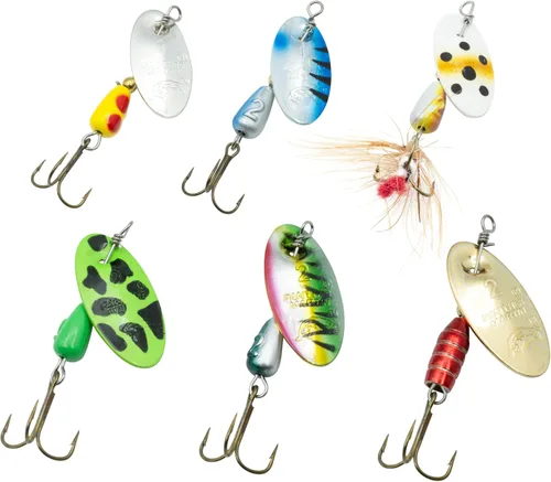 Vista 14 de Panther Martin Fishing Lures 6-Pack All Time Greatest Fish Catcher World Famous Spinning Lures in Value Kit Spinners for Trout, Salmon, Panfish