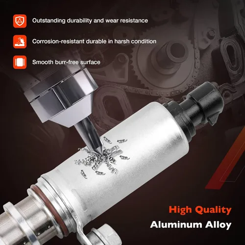 Vista 10 de Kit de válvula solenoide de actuador de posición del árbol de levas de admisión y escape VVT Compatible con Chevy HHR Malibu Cobalt GMC Buick