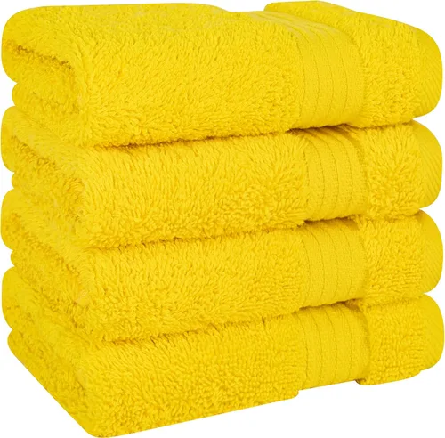 Vista 510 de Cotton Paradise 100% Cotton Turkish Washcloth Set for Bathroom, 4 Piece Soft Absorbent Small Hand Face Towels Wash Rags, Lilac