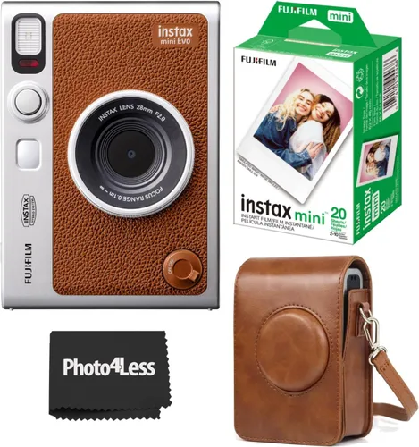 Vista 7 de Fujifilm Instax Mini EVO Paquete de cámara instantánea híbrida con funda compatible con Fujifilm Instax Mini EVO + Fujifilm Instax Mini Twin Pack