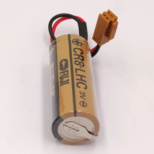Vista 5 de 50Pcs CR8.LHC 3V 2600mAh Battery for Fuji FDK Fanuc System A98L-0031-0012 with Brown Connector Replace for Sanyo CR17450SE-R (3V) Battery
