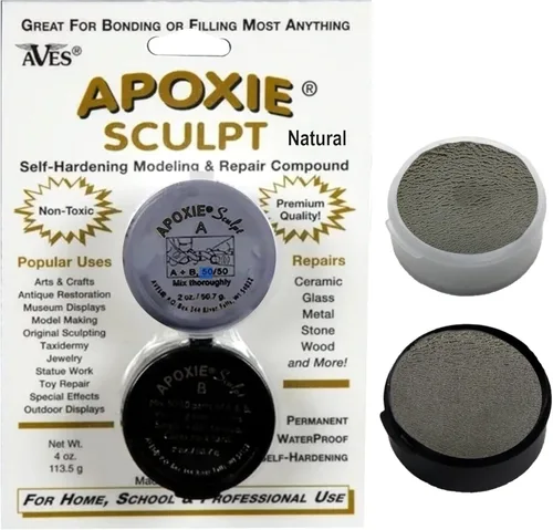 Aves Apoxie Sculpt - Compuesto de modelado de 2 partes (A y B) – 1/4 libra, Apoxie Sculpt para esculpir, modelado, relleno, reparación, fácil de
