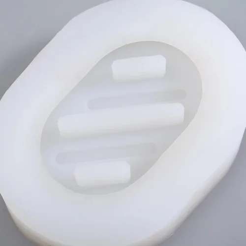 Vista 6 de Molde de silicona para jabonera de hormigón con drenaje, soporte de jabón de cemento para ducha/baño, herramientas de fabricación de bandejas