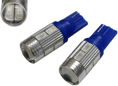 Vista 2 de iJDMTOY Sparking Blue 10-SMD 921 912 920 168 T10 Replacement Bulbs Compatible With Truck 3rd Brake Lamp Cargo Lights