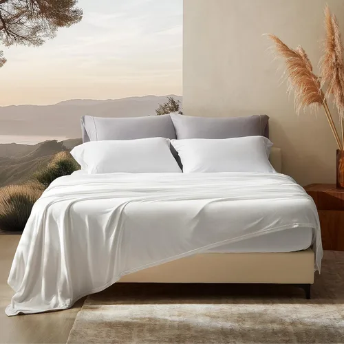 Vista 15 de SLEEP ZONE Juego de sábanas Twin - Ropa de cama de 3 piezas - Juego de sábanas refrescantes de punto jersey - Suaves y resistentes a la decoloración