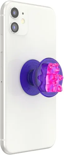 Vista 2 de PopSockets - Agarre para teléfono con soporte expandible, agarre adhesivo - Bon Bon Gummy Bear Purple Punch
