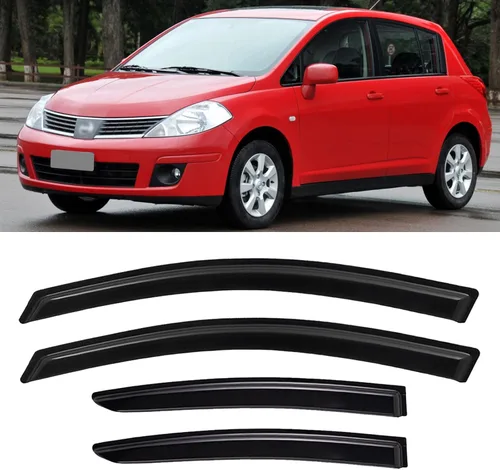 Vista 152 de Viseras de Ventana Protectores de Lluvia para Toyota Corolla 2009-2013, Deflectores de Viento de Ventilación de Ventana de Canal Externo Viseras