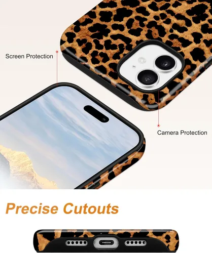 Vista 674 de Jusy Funda compatible con MagSafe con estampado de caparazón de tortuga marrón para iPhone 7/8/SE, cubierta protectora de TPU suave magnética