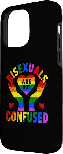 Vista 2 de iPhone 14 Pro Max LGBTQ Gay Lesbianas Divertidas Bisexuales No Confundidos Orgullo Gráfico Funda