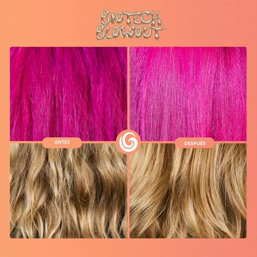 Vista 5 de Biotech Blowout - Mascarilla restauradora sin enjuague para el cabello, 1.7 onzas líquidas, estilo y protector del calor (hasta 450 °F), estilo de 8