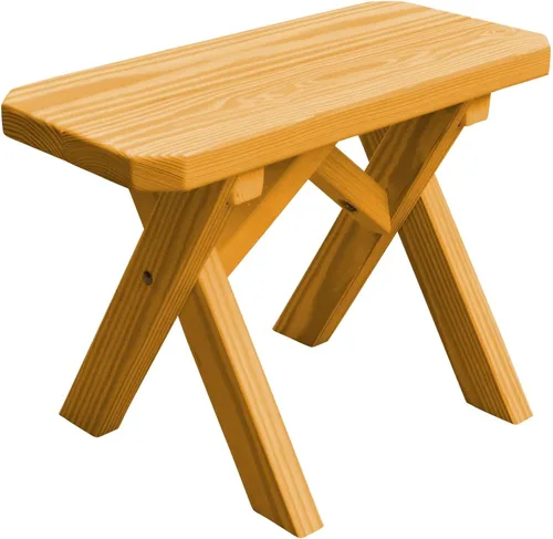 Vista 40 de Furniture Barn USA Pine - Banco cruzado de 2 pies, color negro