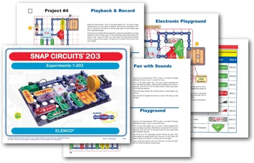Vista 5 de Kit de circuitos electrónicos Snap Circuits 203 de Electronics Discovery