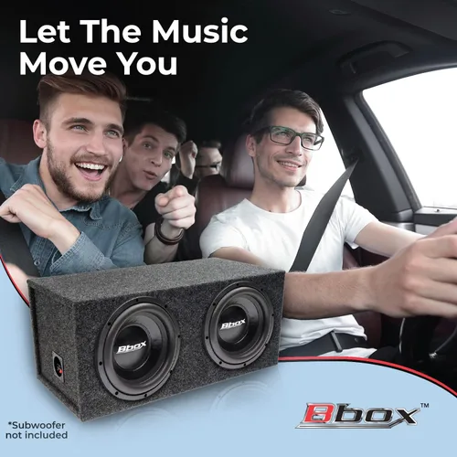 Vista 3 de Bbox - Caja de subwoofer doble sellada de 12 pulgadas, cajas y carcasas de subwoofer para automóvil con doble sellado sintonizado para audio