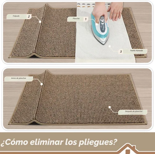 Vista 9 de BEQHAUSE Tapete para puerta de Dirt Trapper de 20 x 32 pulgadas, antideslizante, lavable, tapete de entrada, resistente a la suciedad y absorbente